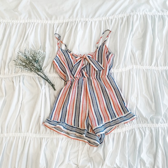 South Moon Under Pants - Stripped Romper